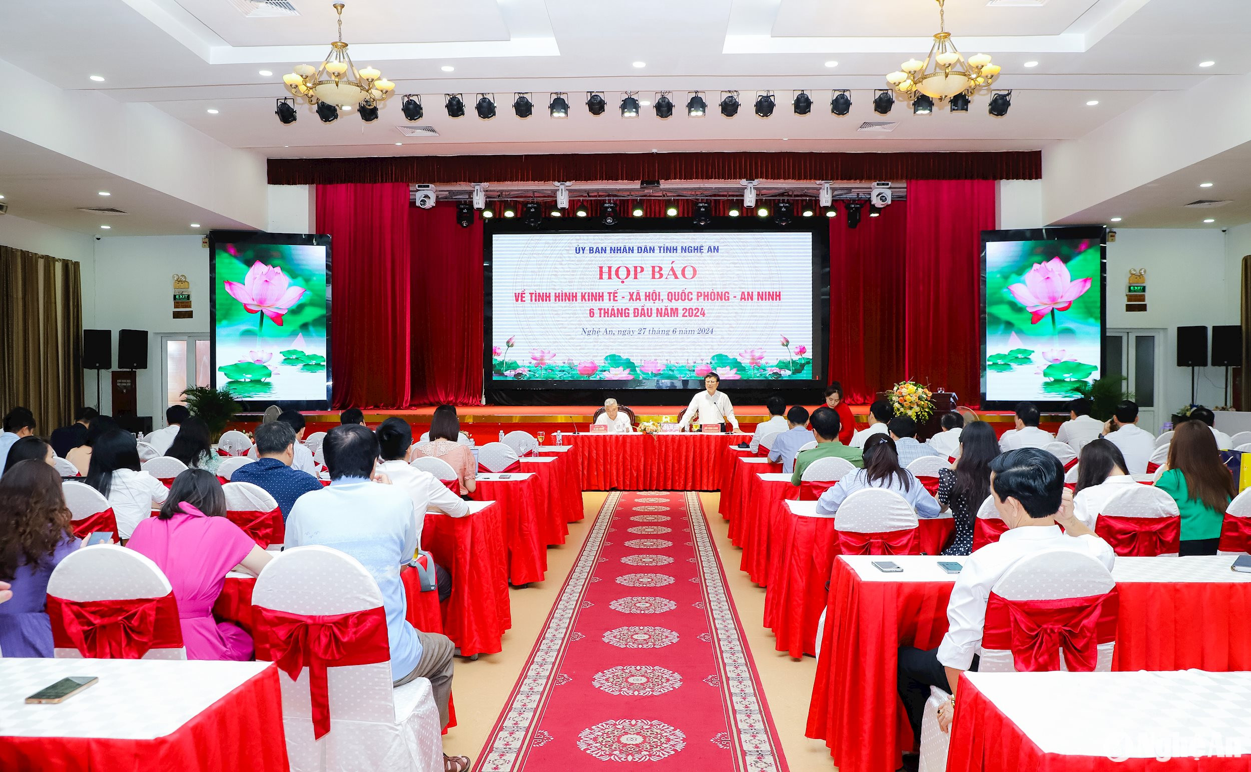 UBND tỉnh Nghệ An họp báo về tình hình kinh tế – xã hội 6 tháng đầu năm 2024