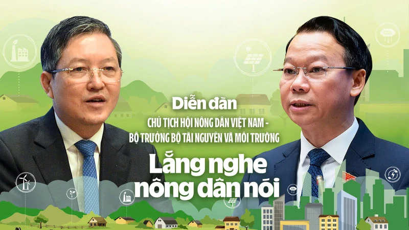 200 nông dân đối thoại Chủ tịch Hội Nông dân Việt Nam và “tư lệnh ngành” tài nguyên-môi trường