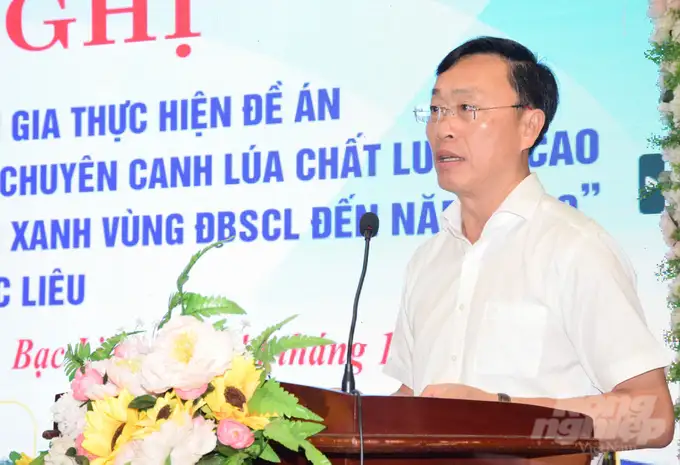 Bạc Liêu triển khai sản xuất 28.000ha lúa chất lượng cao, phát thải thấp