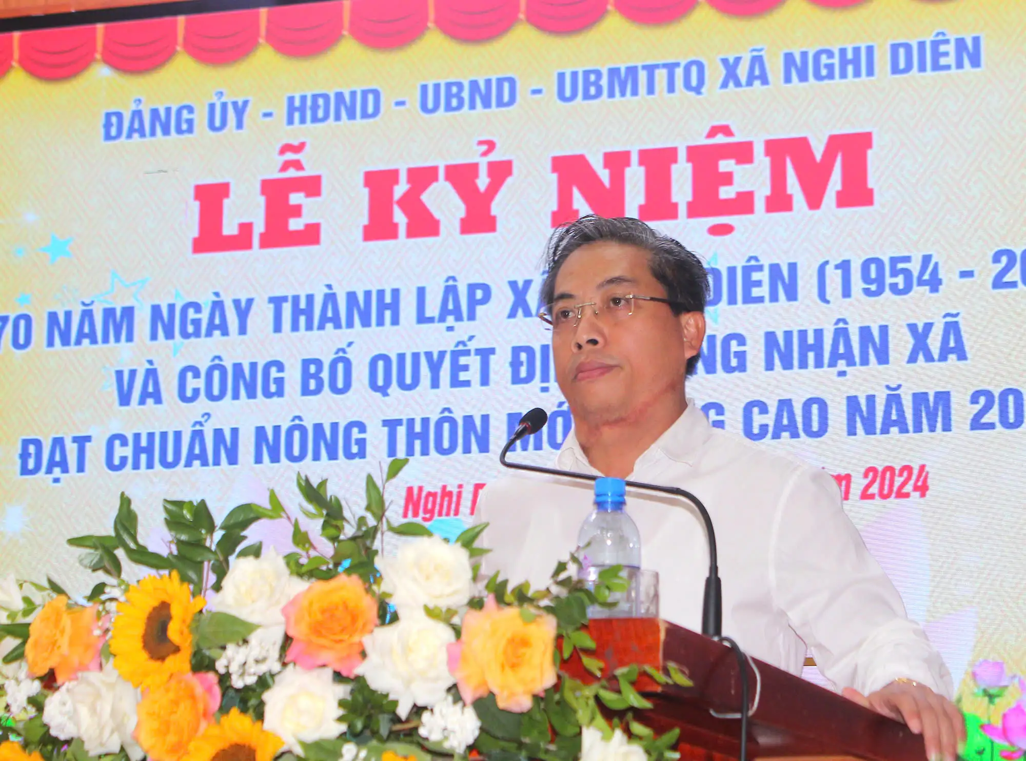 Xã Nghi Diên (huyện Nghi Lộc) kỷ niệm 70 năm thành lập và đón Bằng công nhận xã đạt chuẩn nông thôn mới nâng cao