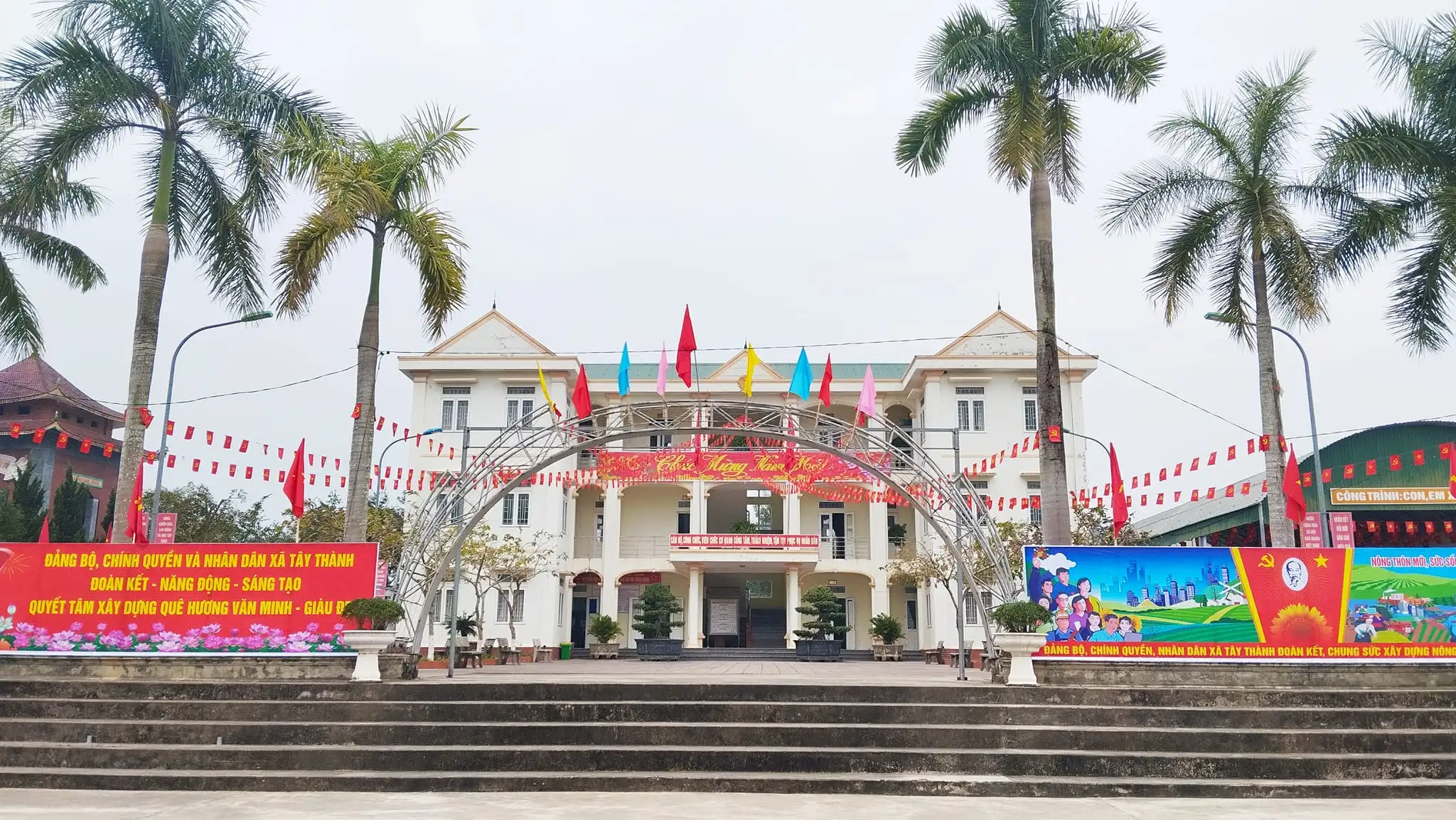 Thẩm định xét công nhận xã đạt chuẩn NTM nâng cao năm 2024 tại xã Tây Thành