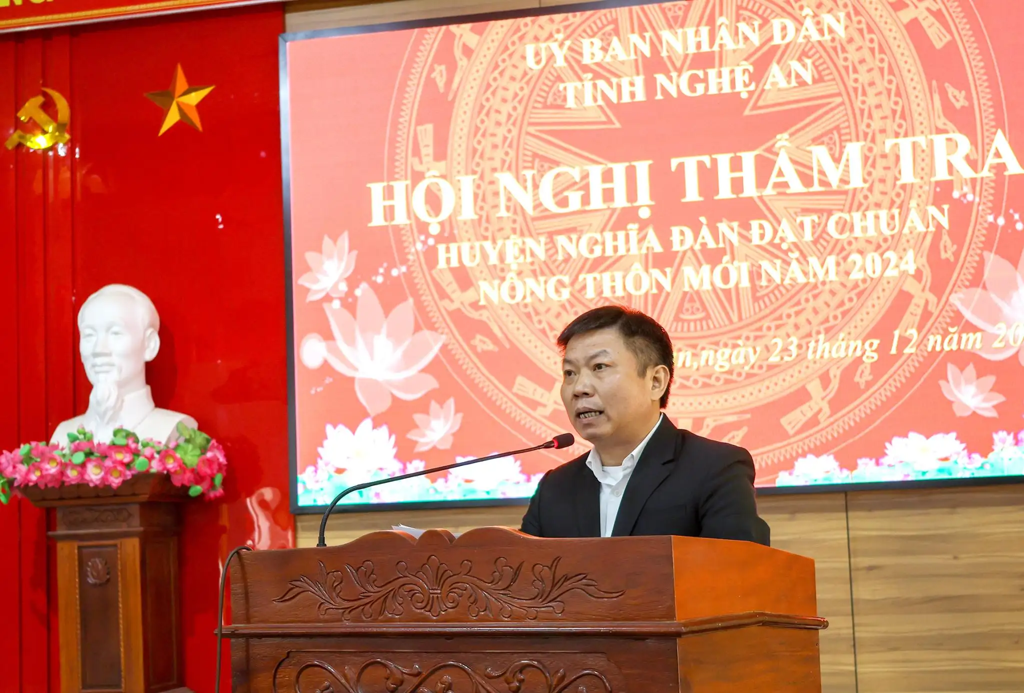 UBND tỉnh thẩm tra huyện Nghĩa Đàn đạt chuẩn nông thôn mới năm 2024