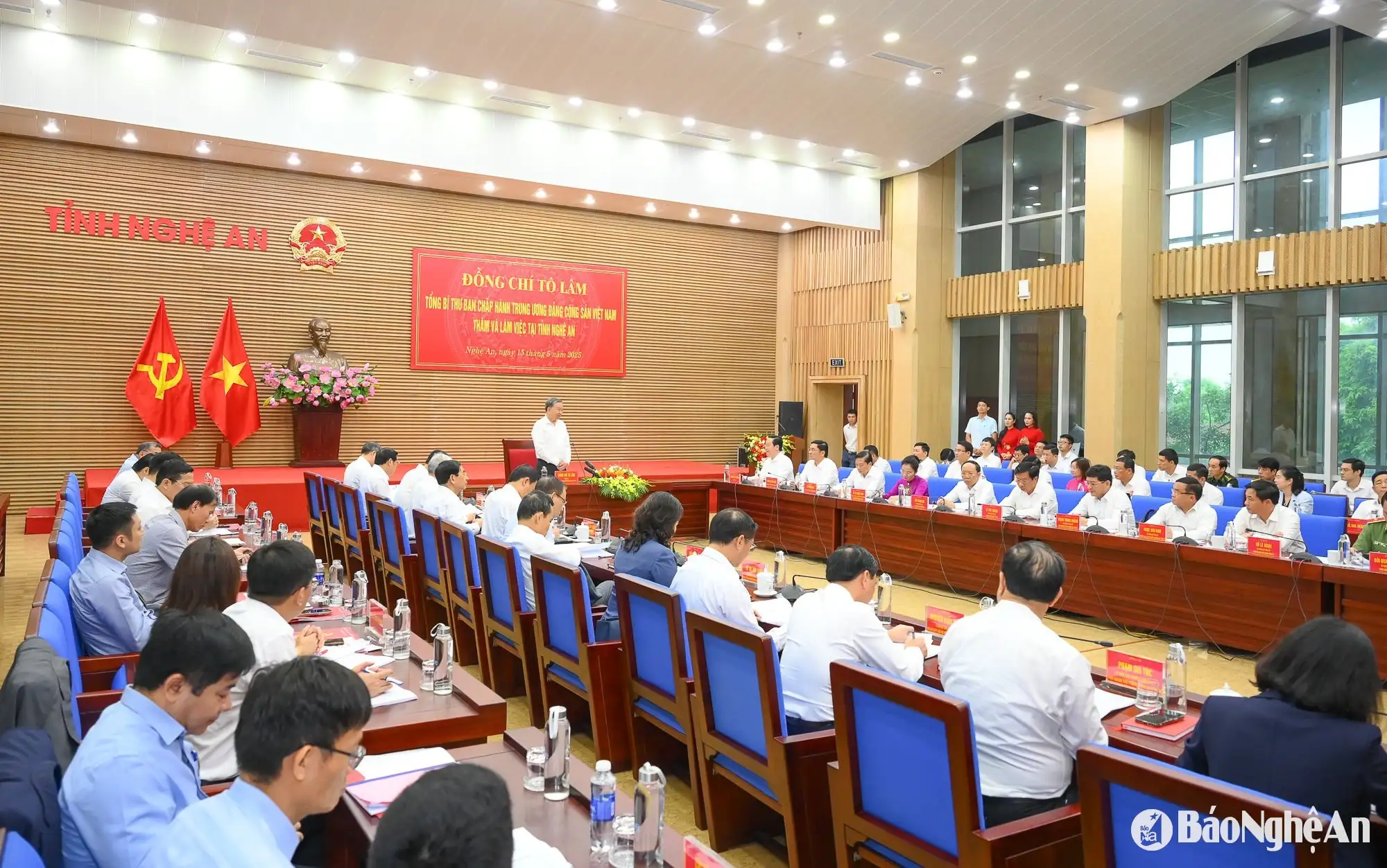 Tổng Bí thư Tô Lâm làm việc với Ban Thường vụ Tỉnh ủy Nghệ An