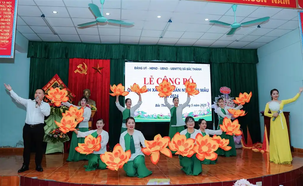Lễ công bố xã Bắc Thành đạt chuẩn NTM kiểu mẫu năm 2024