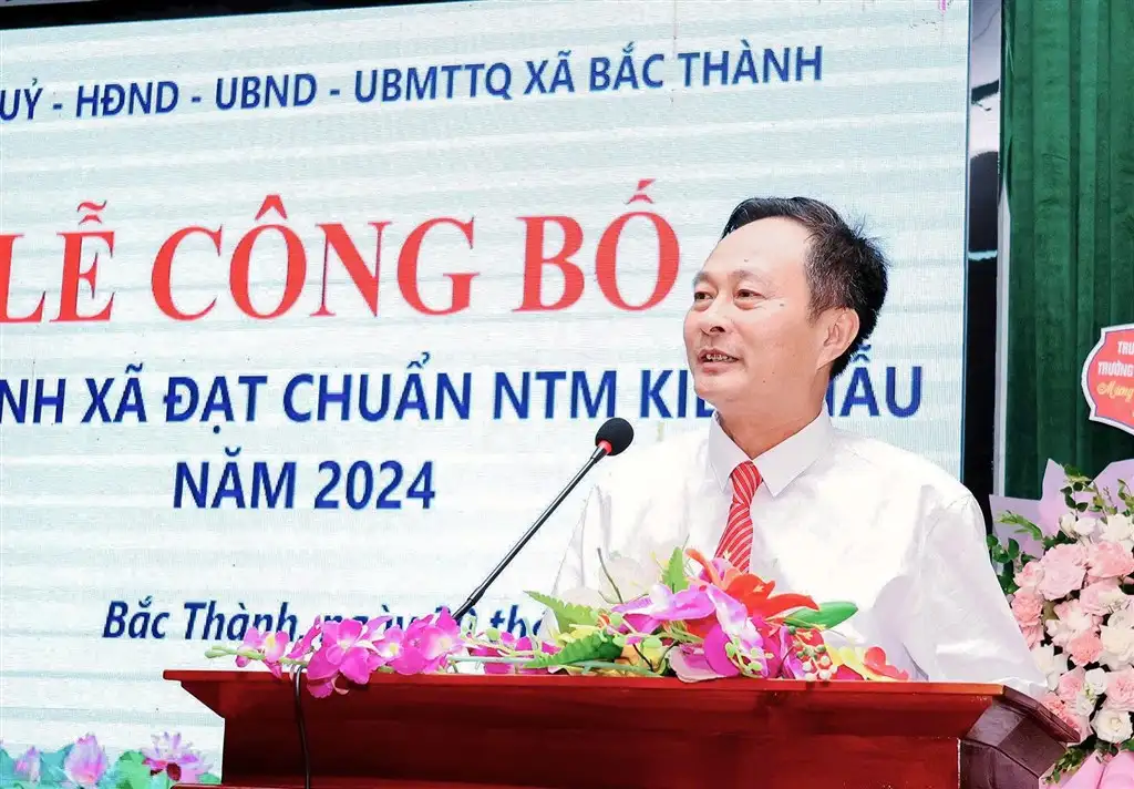Lễ công bố xã Bắc Thành đạt chuẩn NTM kiểu mẫu năm 2024