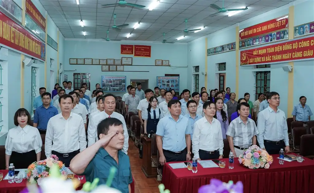 Lễ công bố xã Bắc Thành đạt chuẩn NTM kiểu mẫu năm 2024