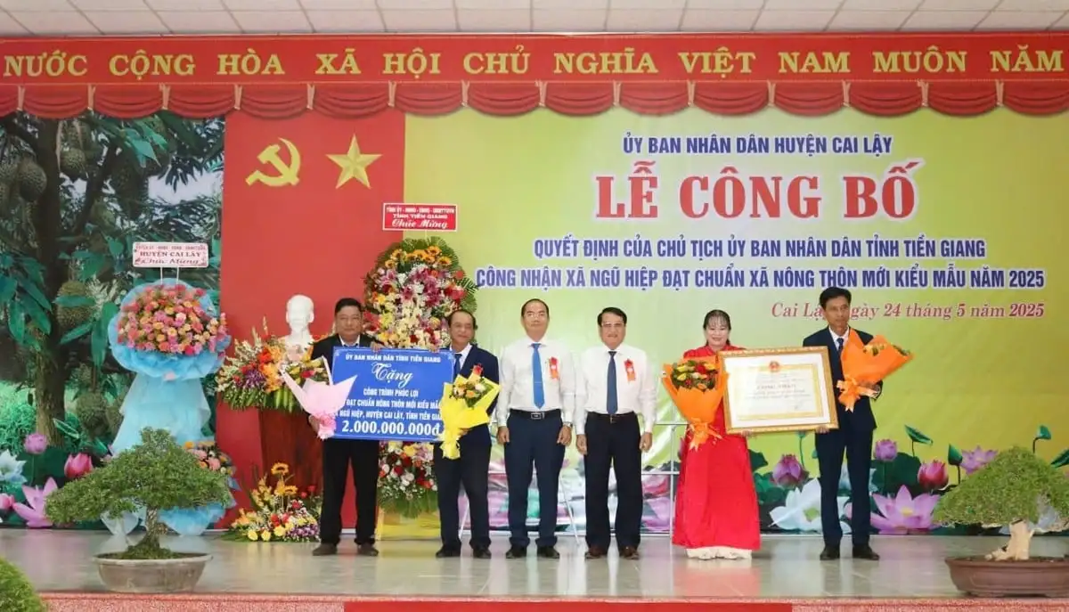Tiền Giang hoàn thành nhiệm vụ xây dựng nông thôn mới
