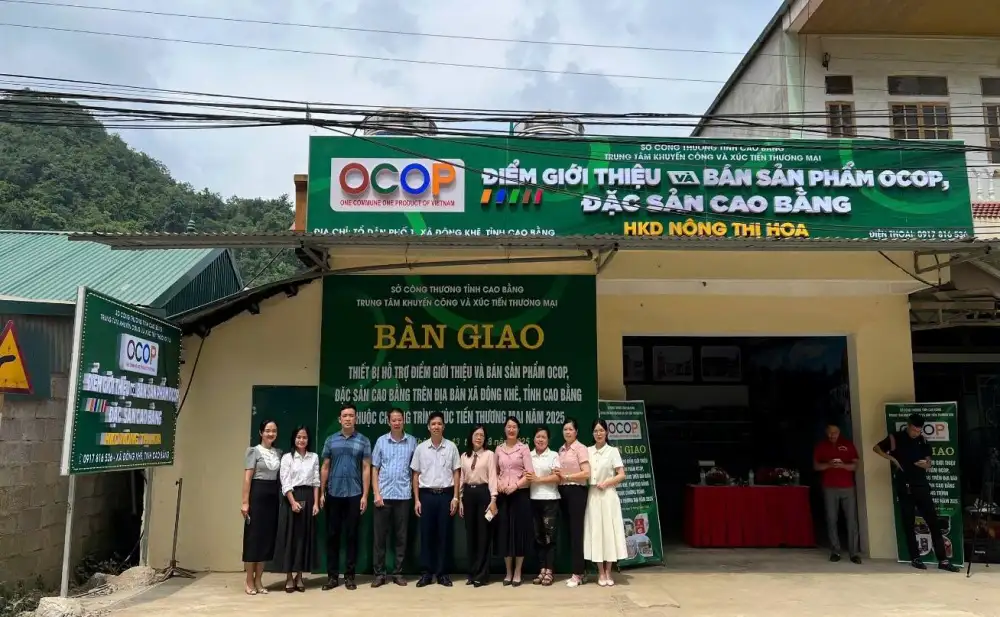 Cao Bằng tăng cường quảng bá sản phẩm OCOP: Từ điểm giới thiệu địa phương đến thị trường quốc tế