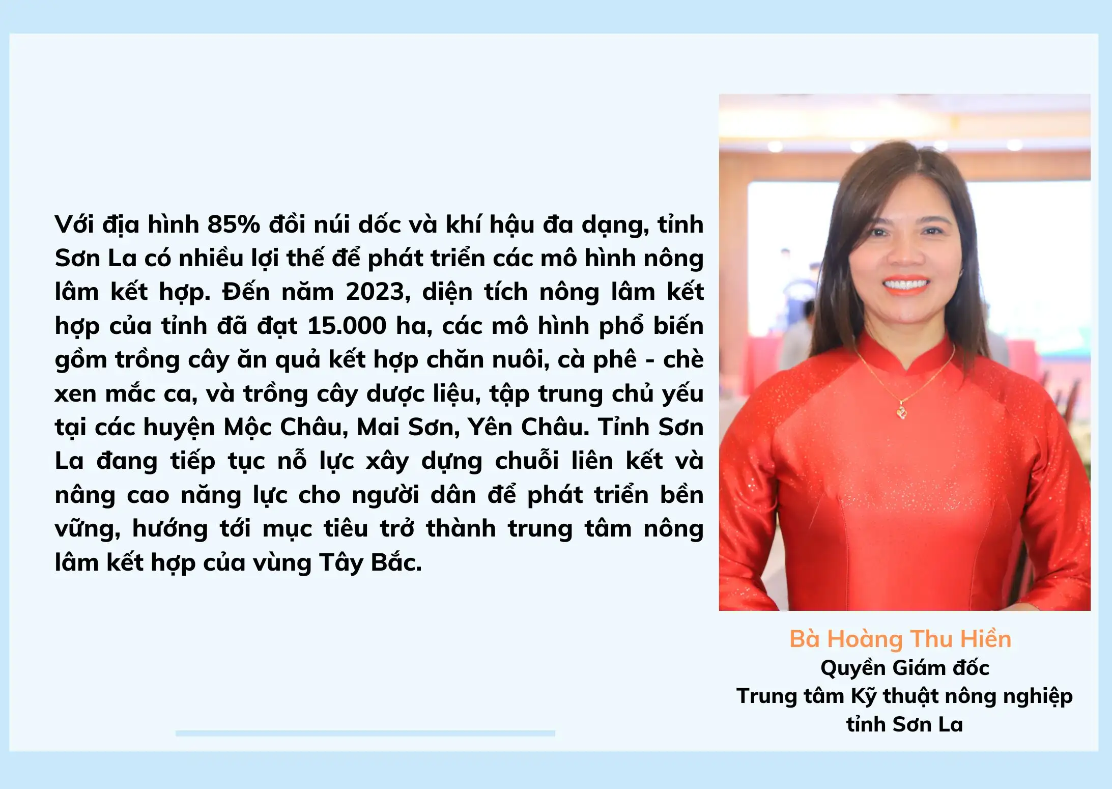 Phát triển mô hình nông lâm kết hợp gắn với du lịch sinh thái