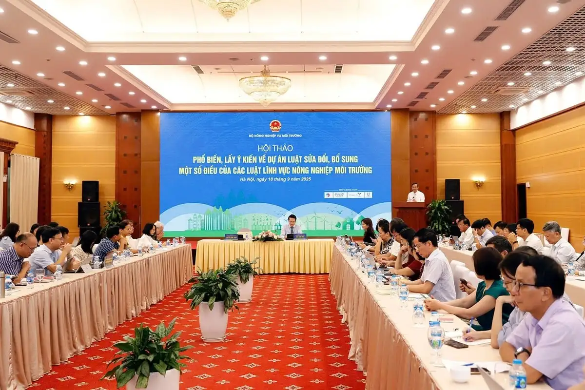 Xây dựng Luật sửa đổi 15 Luật trong lĩnh vực nông nghiệp và môi trường