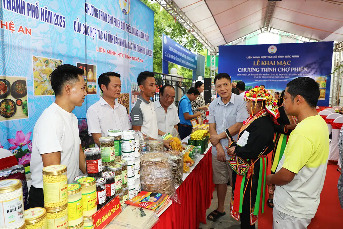 Liên minh HTX tỉnh Nghệ An tham gia các hoạt động xúc tiến thương mại tại tỉnh Bắc Ninh