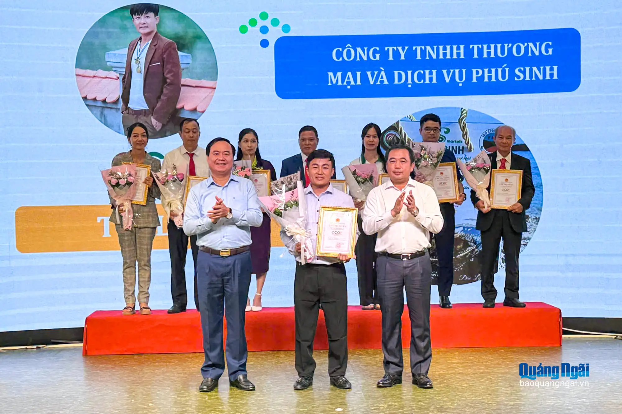 Trao chứng nhận OCOP 5 sao cho 2 sản phẩm của Quảng Ngãi