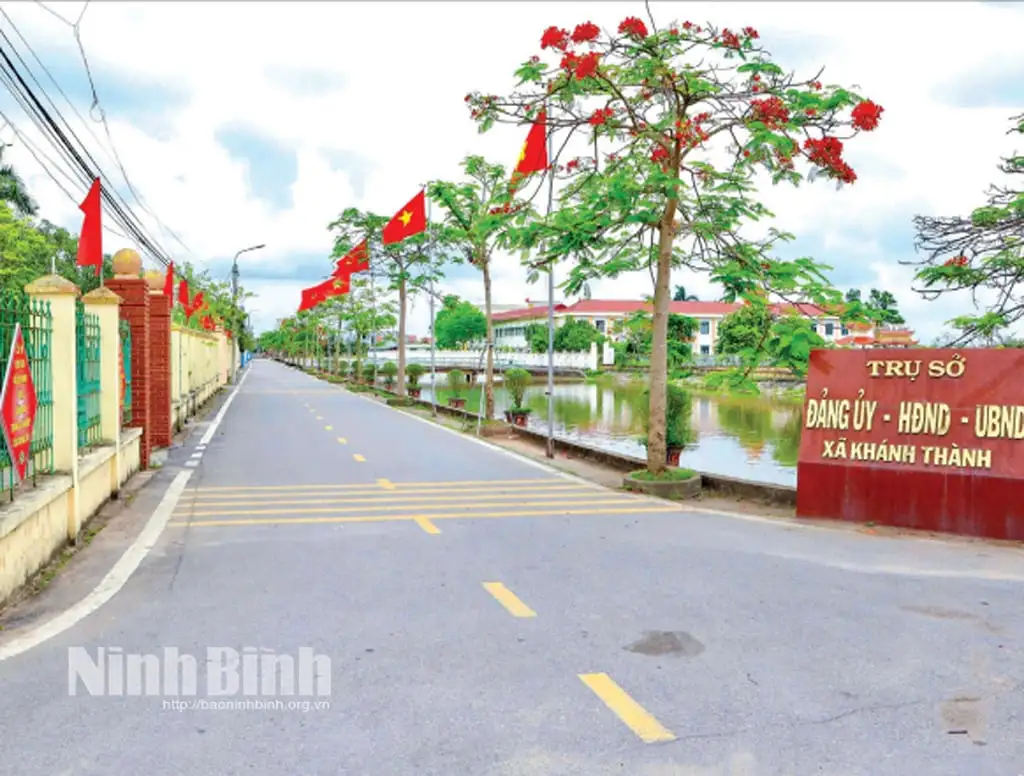 Đây, xã nông thôn mới kiểu mẫu đầu tiên của tỉnh Ninh Bình trước sáp nhập, tuyến đường đẹp mê ly, nhà to, đường rộng