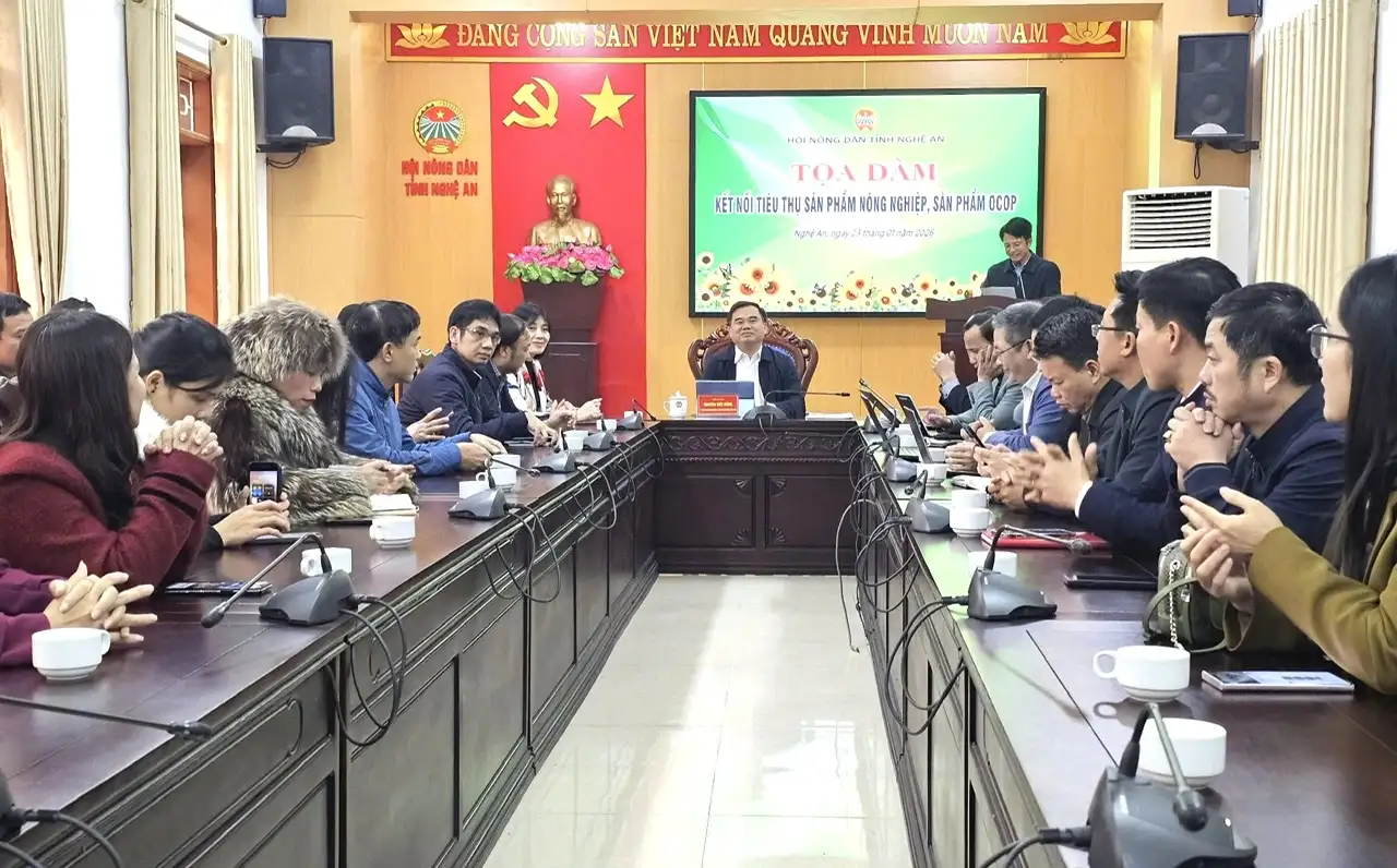 Hội nông dân tỉnh Nghệ An: Hội thảo nâng cao hiệu quả kết nối, tiêu thụ nông sản cho nông dân