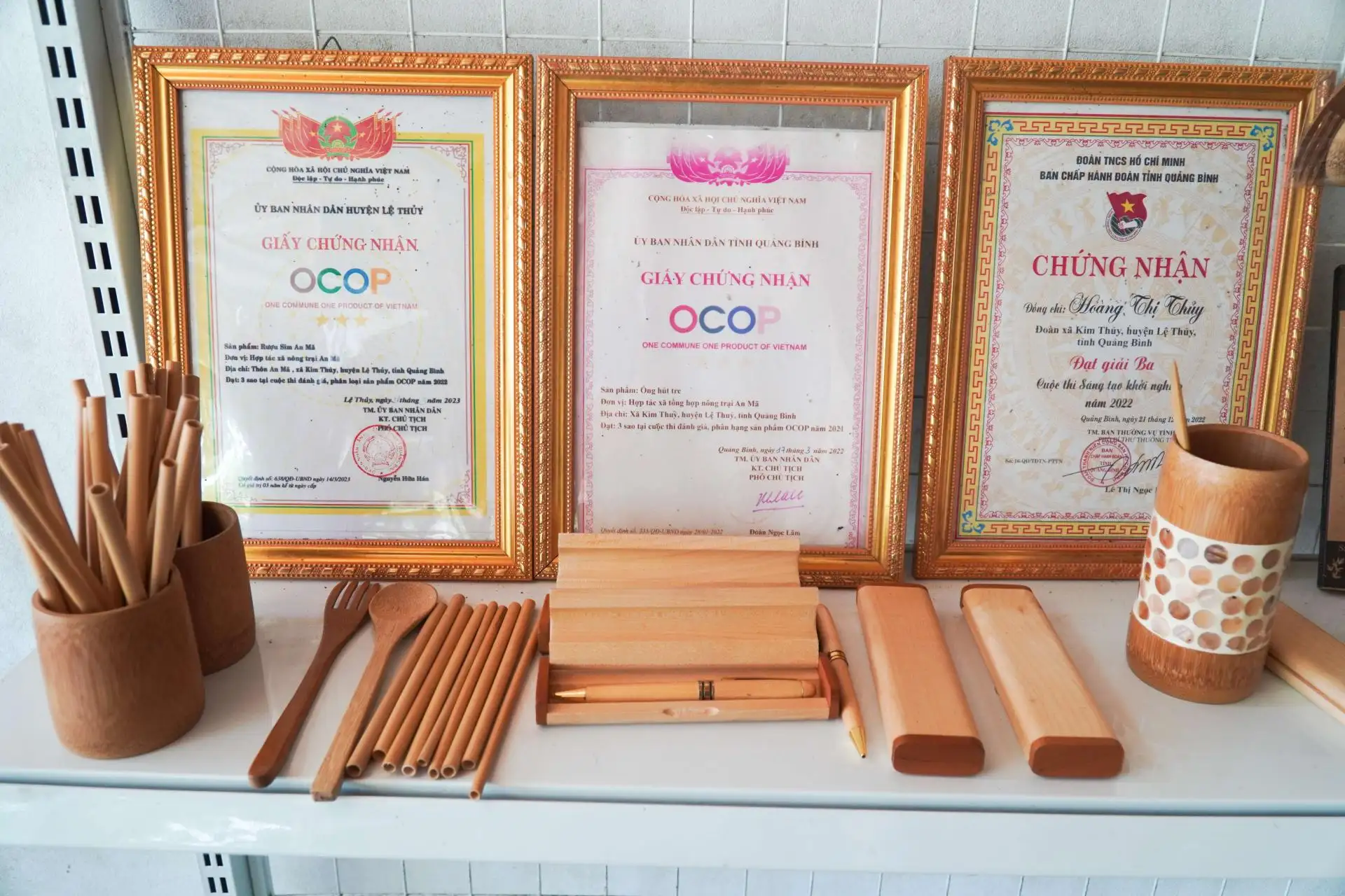 Ống hút tre Quảng Trị: Sản phẩm OCOP mang giá trị xanh