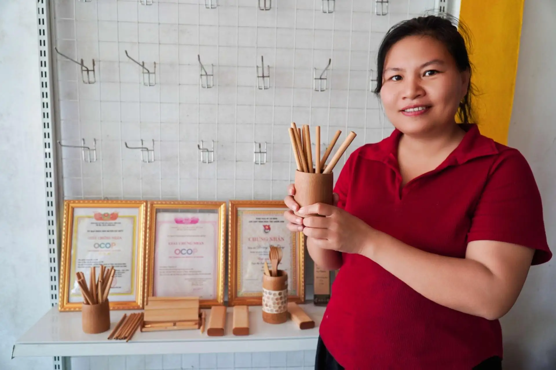 Ống hút tre Quảng Trị: Sản phẩm OCOP mang giá trị xanh