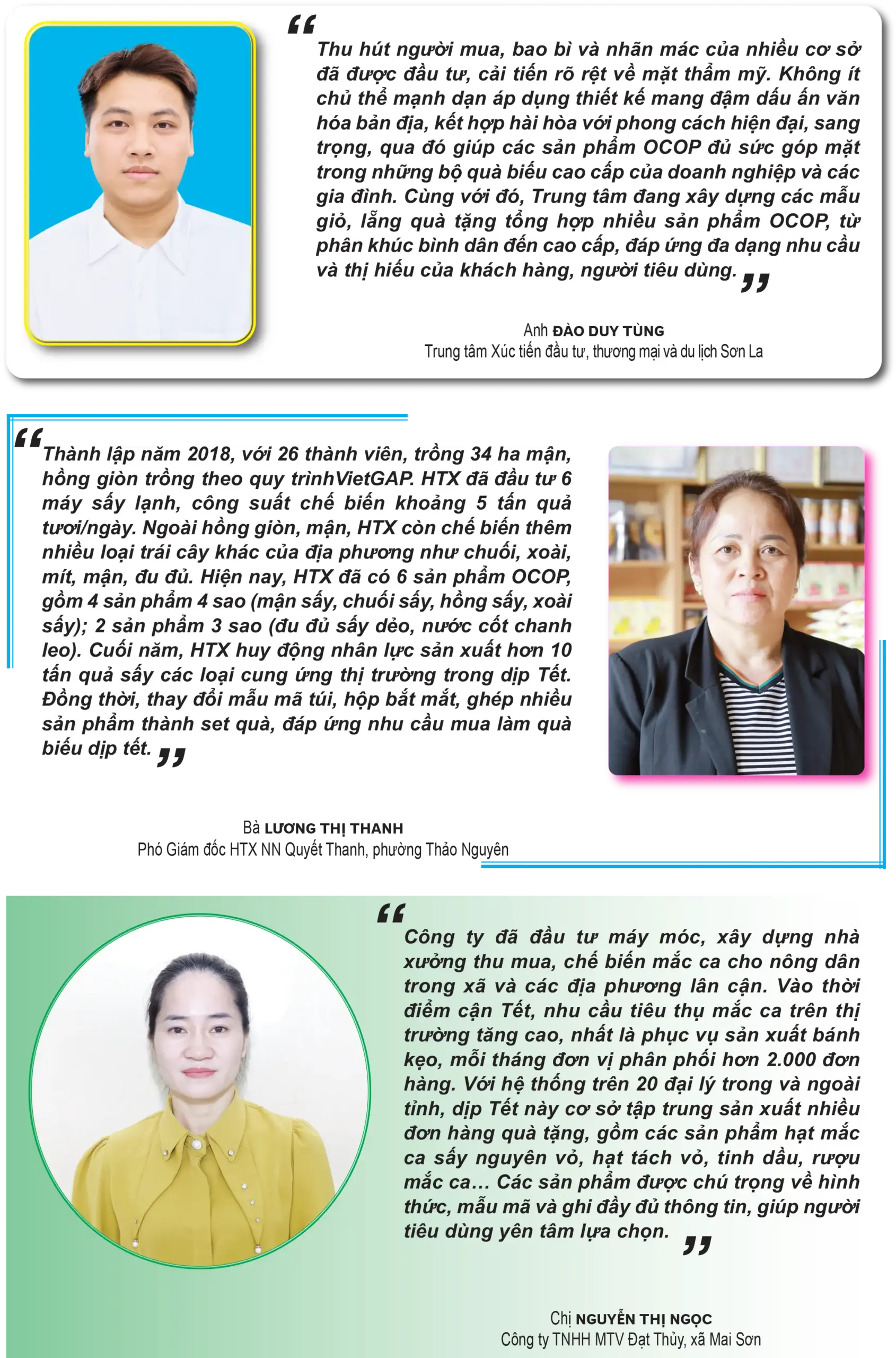 Quà tết từ sản phẩm OCOP