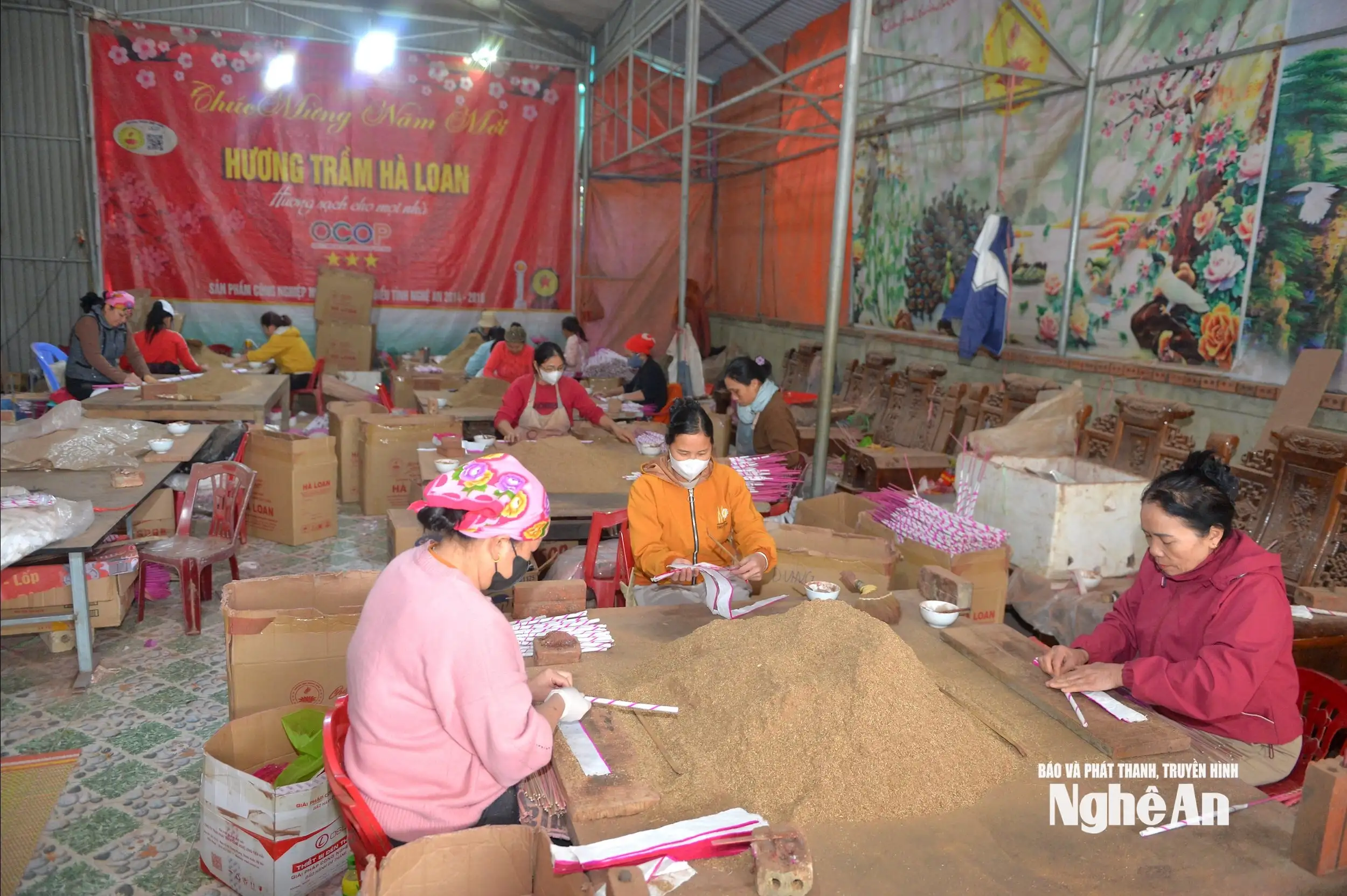 Thủ phủ hương trầm Nghệ An tất bật vào vụ Tết