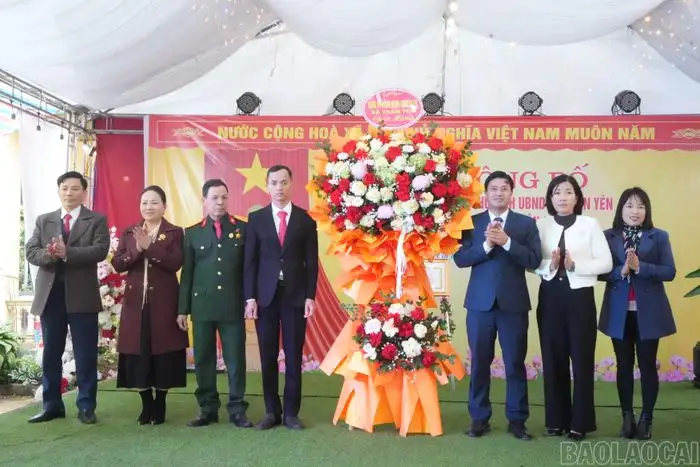 Xã Trấn Yên công bố thôn Tân Long đạt chuẩn nông thôn mới, thôn kiểu mẫu năm 2025