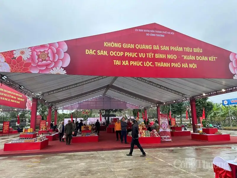 Hà Nội mở thêm gần 300 gian hàng OCOP phục vụ người dân dịp Tết 2026