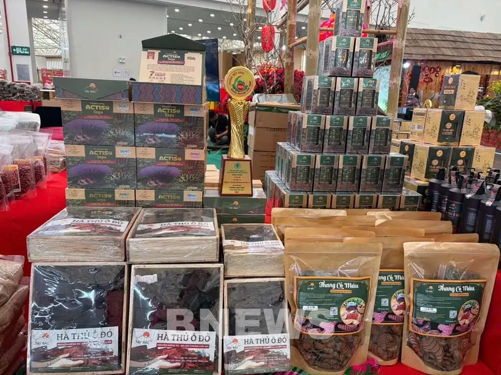 Lai Châu quảng bá OCOP, nông sản tại Hội chợ Mùa Xuân 2026