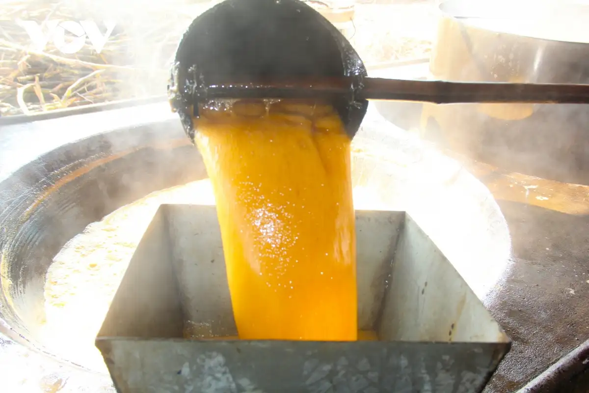 Làng mật mía ở Nghệ An hối hả vào vụ Tết