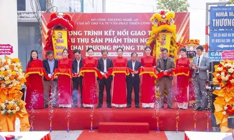 Nghệ An: Khai trương điểm trưng bày, giới thiệu sản phẩm OCOP lớn nhất tỉnh
