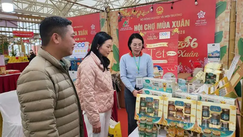 Sản phẩm OCOP kích cầu tiêu dùng tại Hội chợ Mùa Xuân