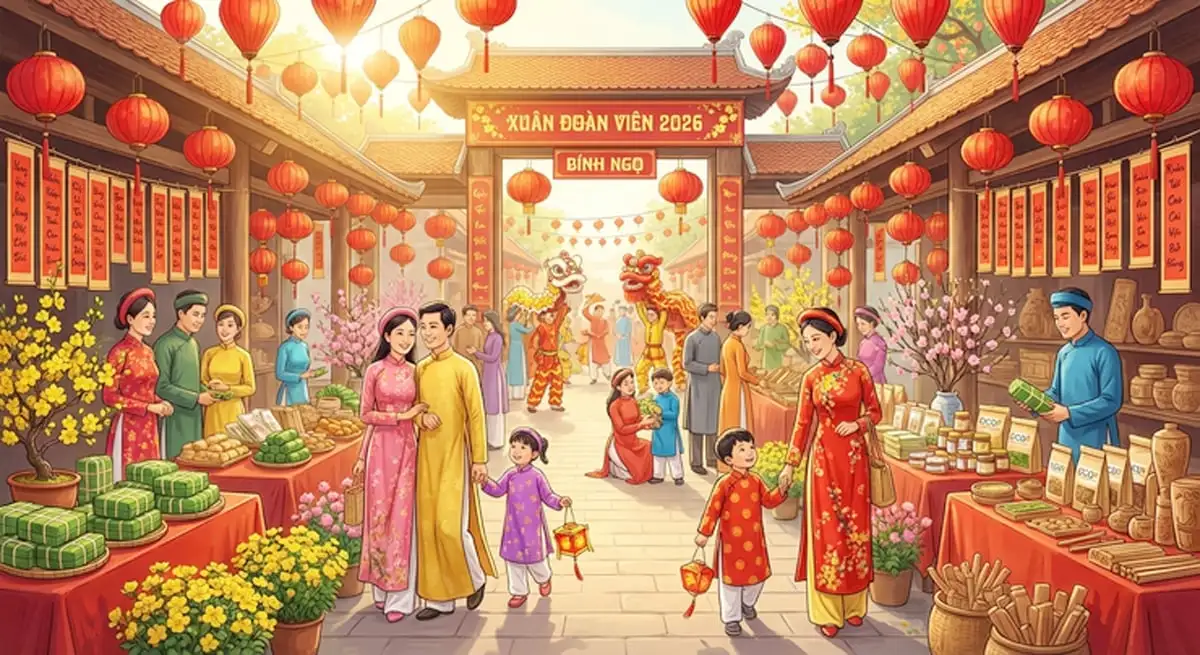 ‘Xuân Đoàn Viên’ – Không gian kết nối sản phẩm nông thôn, OCOP phục vụ Tết