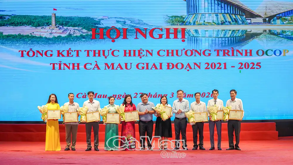 Cà Mau đặt mục tiêu đạt 460 sản phẩm OCOP trong năm 2026