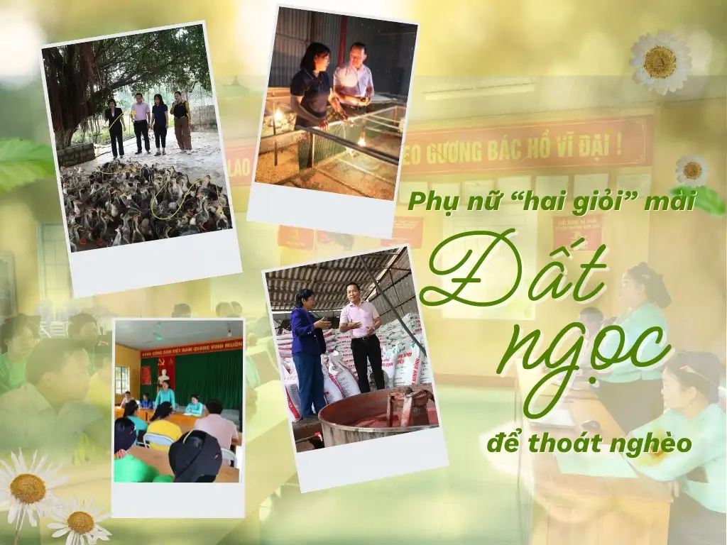 Phụ nữ “hai giỏi” mài đất ngọc để thoát nghèo