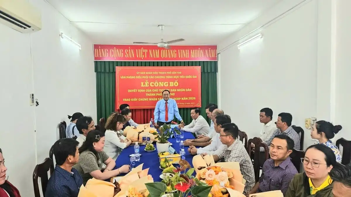 Cần Thơ trao chứng nhận 11 sản phẩm OCOP chuẩn 3-4 sao cho 9 chủ thể