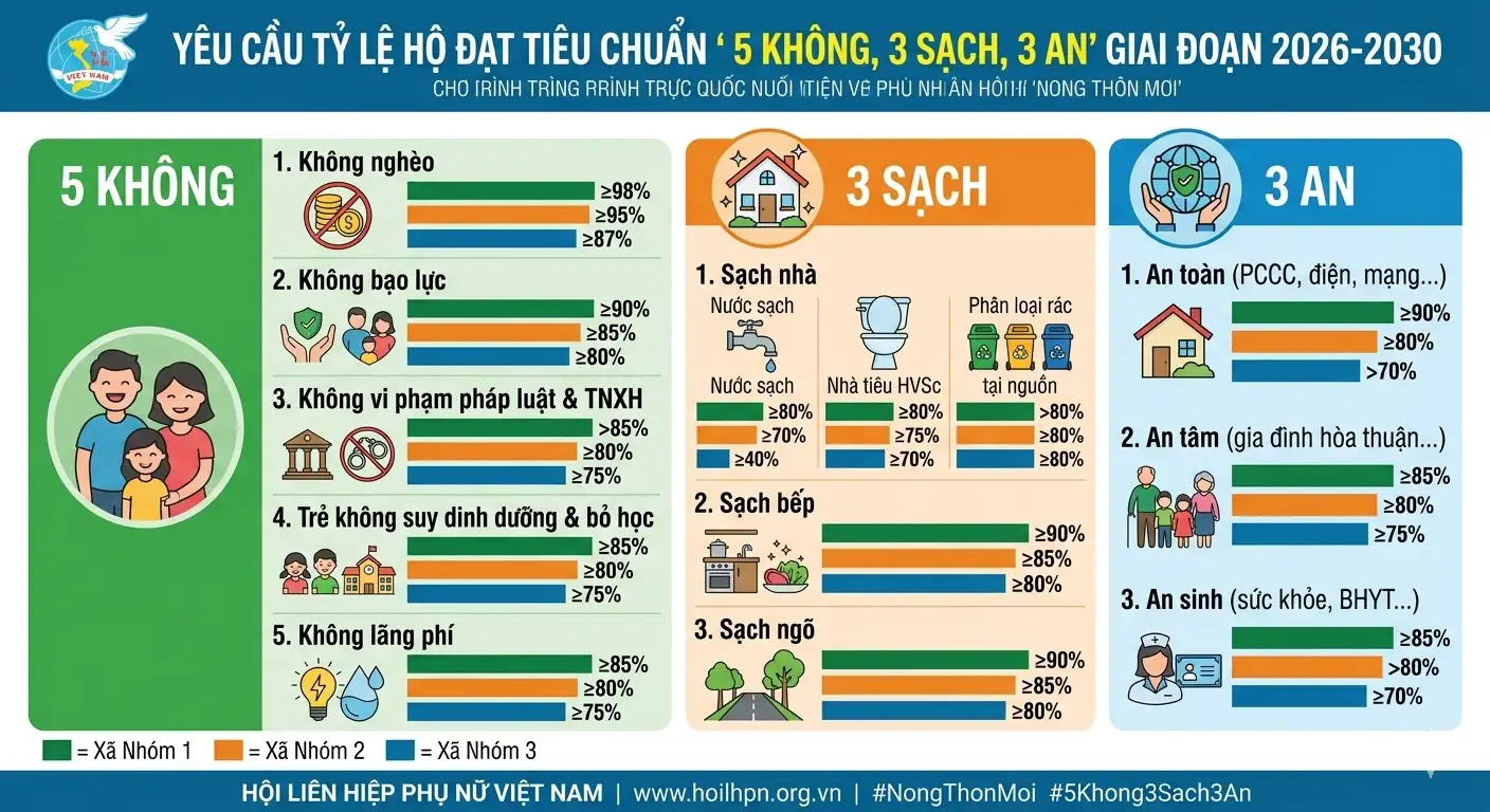 infographic: Hướng dẫn thực hiện tiêu chí 6.4 trong Chương trình mục tiêu quốc gia xây dựng nông thôn mới của