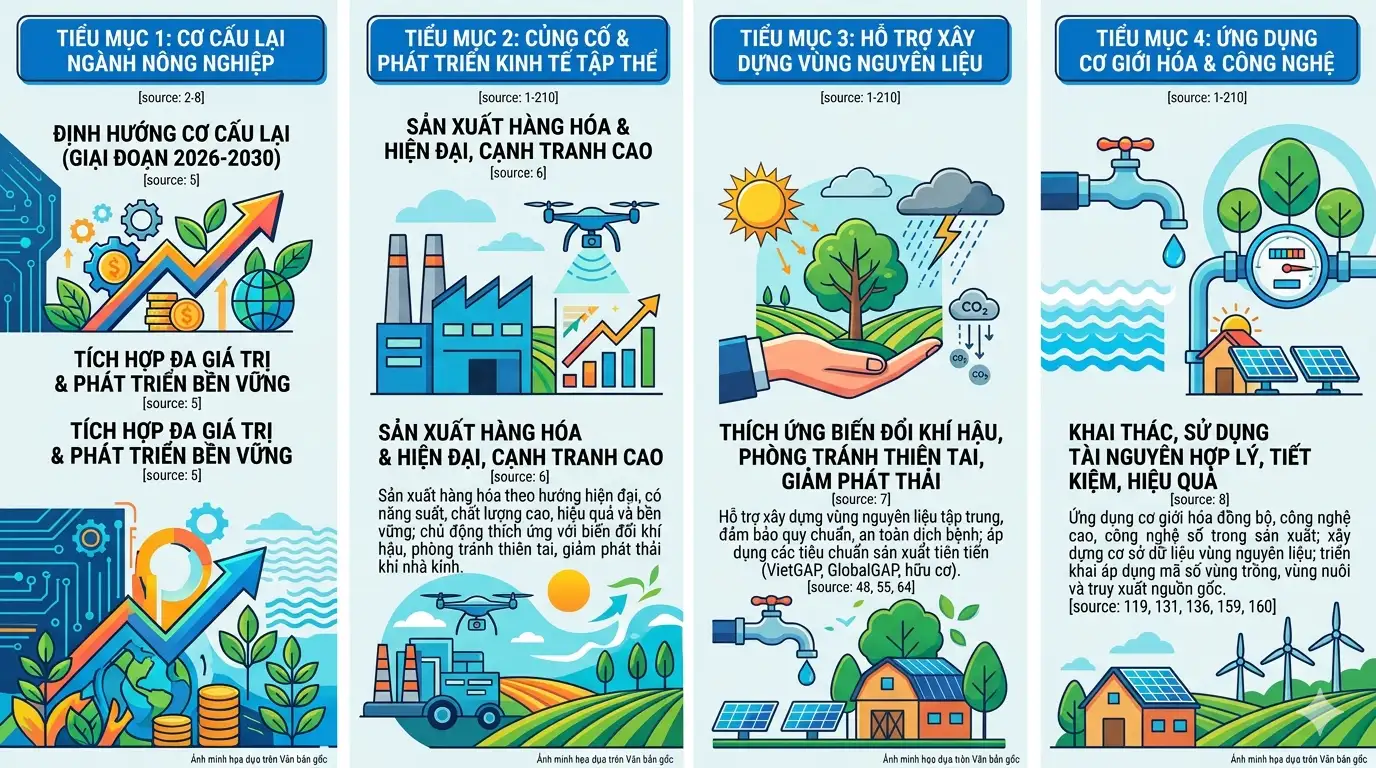 infographic: Hướng dẫn phát triển kinh tế nông thôn tại Việt Nam theo hướng bền vững, hiện đại và đa giá trị