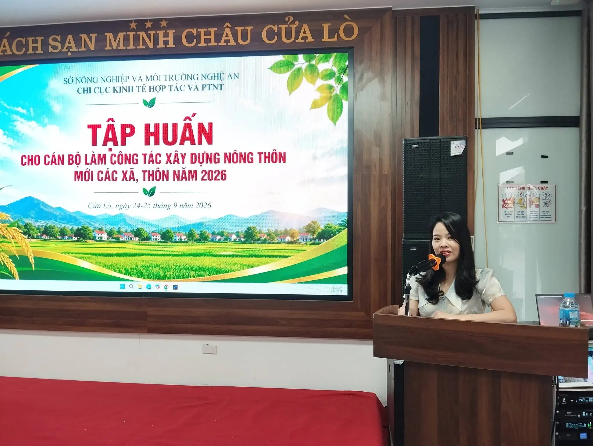 Chi cục Kinh tế hợp tác & PTNT tổ chức về xây dựng nông thôn mới