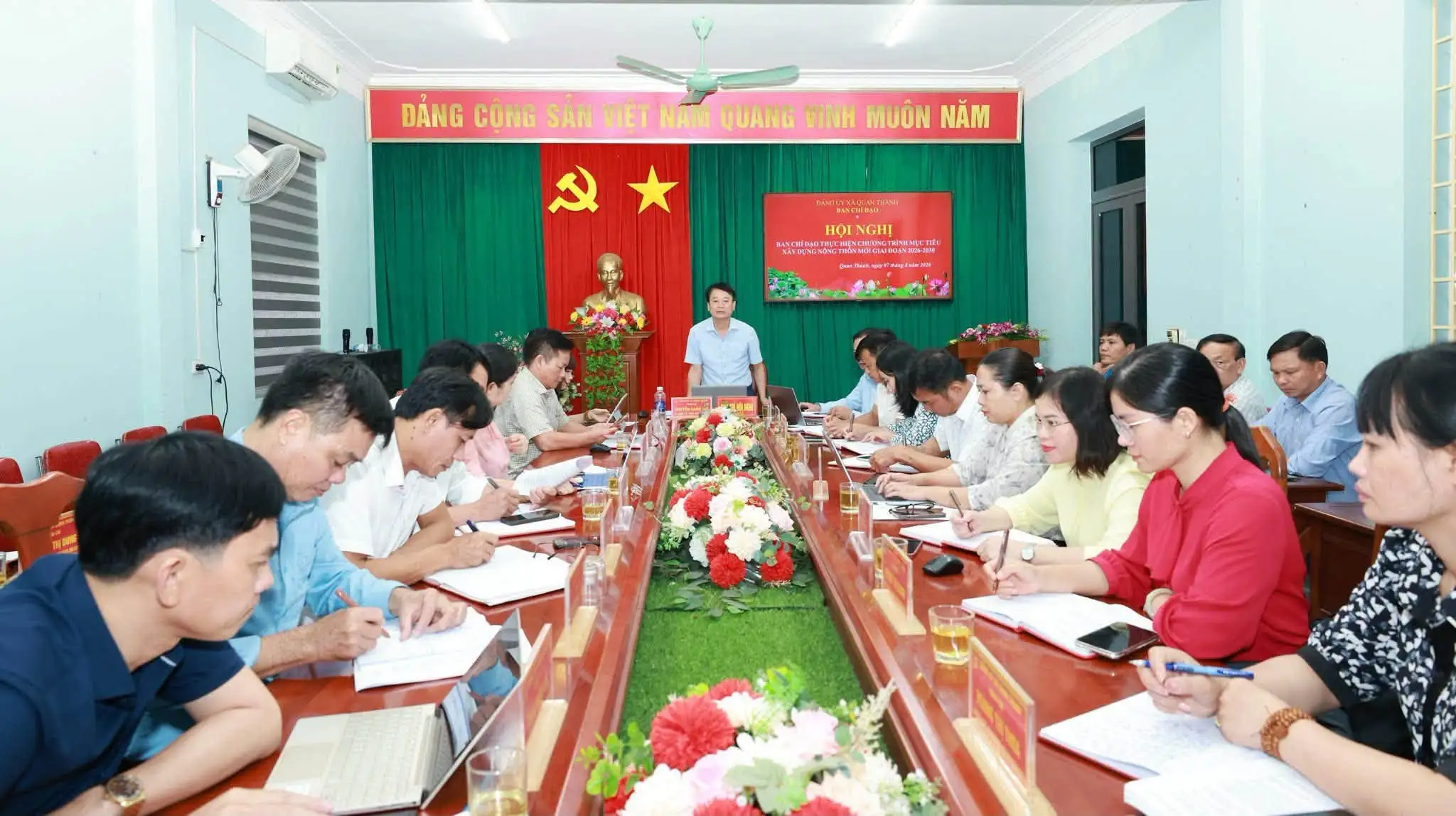 Quan Thành quyết liệt thực hiện nhiệm vụ xây dựng nông thôn mới, phấn đấu hoàn thành các tiêu chí và đạt chuẩn trong năm 2026