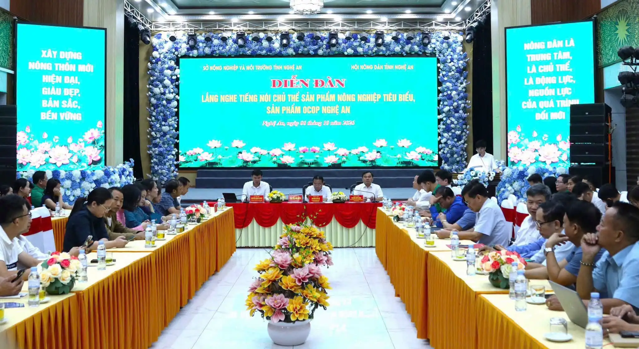 Hội nghị lắng nghe tiếng nói chủ thể sản phẩm nông nghiệp tiêu biểu, sản phẩm OCOP Nghệ An