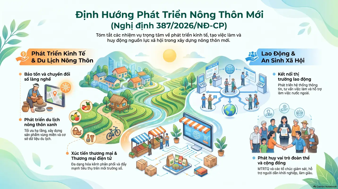 infographic: Khung hành động phát triển nông thôn và giảm nghèo bền vững cho giai đoạn mới